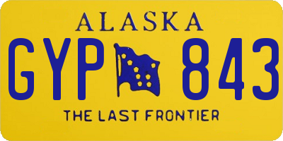 AK license plate GYP843