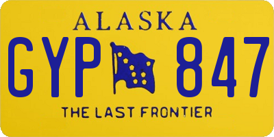 AK license plate GYP847