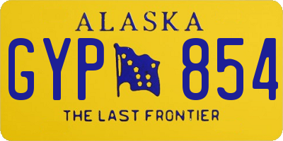 AK license plate GYP854