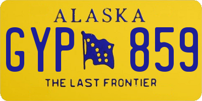 AK license plate GYP859