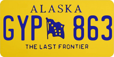 AK license plate GYP863