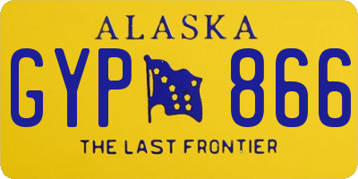 AK license plate GYP866