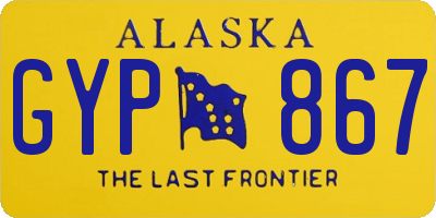 AK license plate GYP867