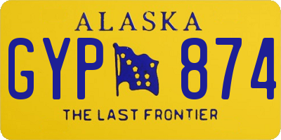 AK license plate GYP874