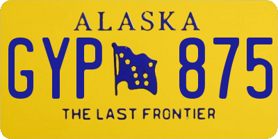 AK license plate GYP875