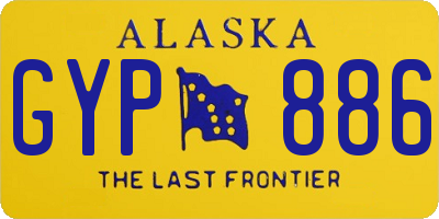 AK license plate GYP886