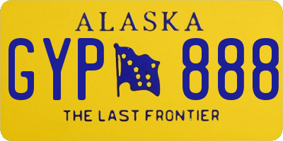 AK license plate GYP888