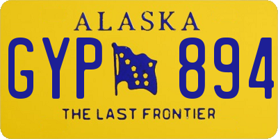 AK license plate GYP894