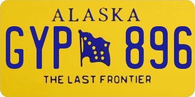 AK license plate GYP896