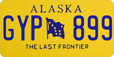 AK license plate GYP899