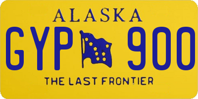 AK license plate GYP900