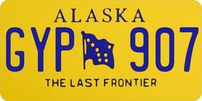 AK license plate GYP907