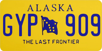 AK license plate GYP909