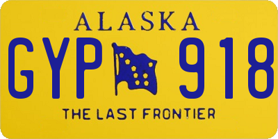 AK license plate GYP918