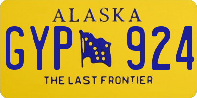 AK license plate GYP924