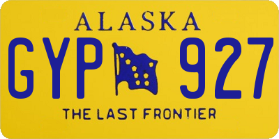 AK license plate GYP927