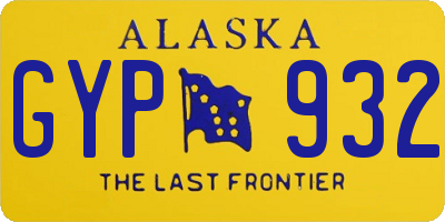 AK license plate GYP932