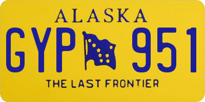 AK license plate GYP951