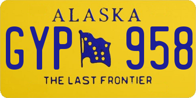 AK license plate GYP958