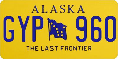 AK license plate GYP960
