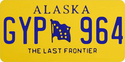 AK license plate GYP964