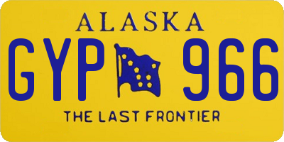 AK license plate GYP966
