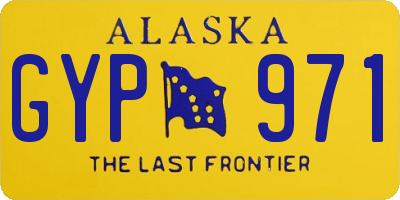AK license plate GYP971