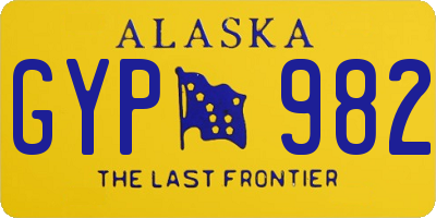 AK license plate GYP982