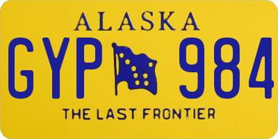 AK license plate GYP984