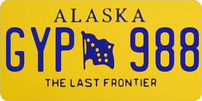 AK license plate GYP988
