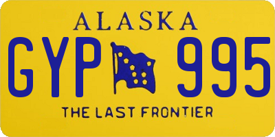 AK license plate GYP995