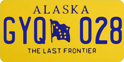 AK license plate GYQ028