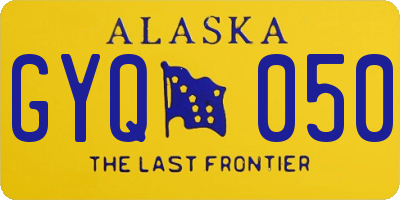 AK license plate GYQ050