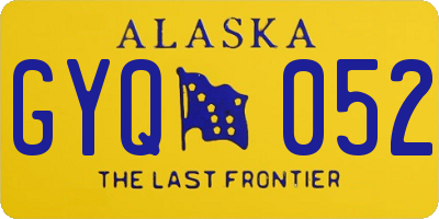 AK license plate GYQ052