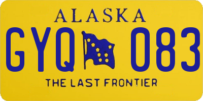 AK license plate GYQ083