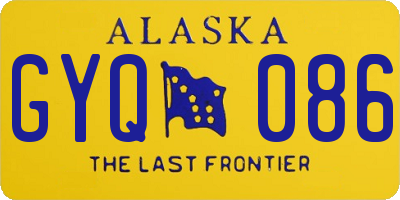 AK license plate GYQ086