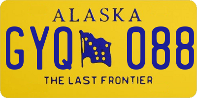 AK license plate GYQ088
