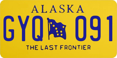 AK license plate GYQ091