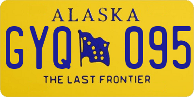 AK license plate GYQ095