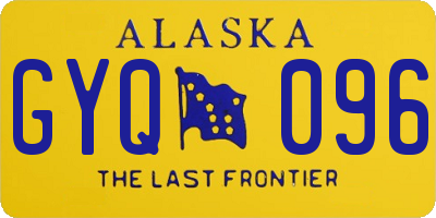 AK license plate GYQ096