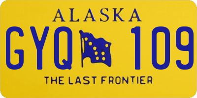 AK license plate GYQ109