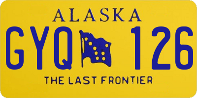 AK license plate GYQ126