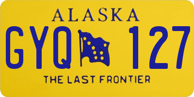 AK license plate GYQ127