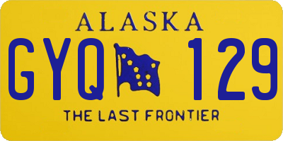 AK license plate GYQ129