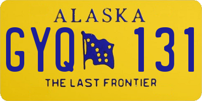 AK license plate GYQ131