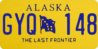 AK license plate GYQ148