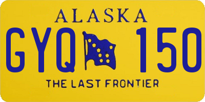 AK license plate GYQ150