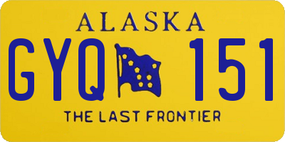 AK license plate GYQ151