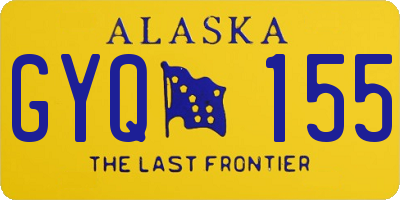 AK license plate GYQ155