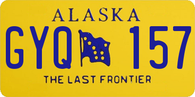AK license plate GYQ157